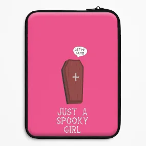 Just A Spooky Girl Laptop Sleeve Enhanced grip