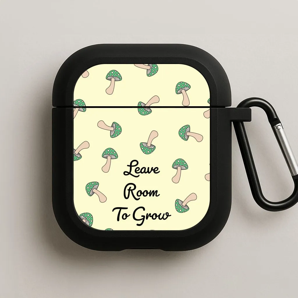 custom logo airpods shell Leave Room To Go Mushroom Pattern AirPods Case