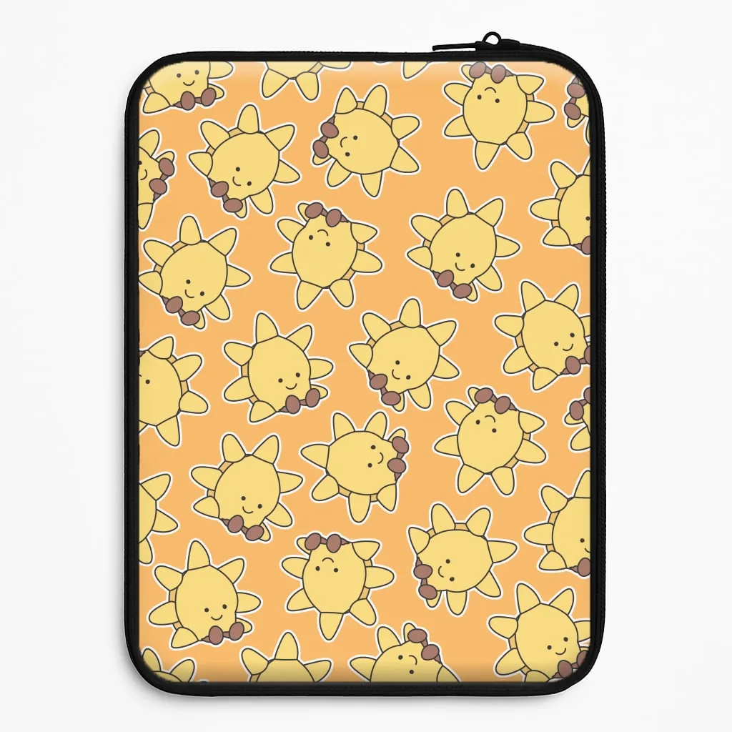 Sun Pattern - Plushy Laptop Sleeve Smart Accessory
