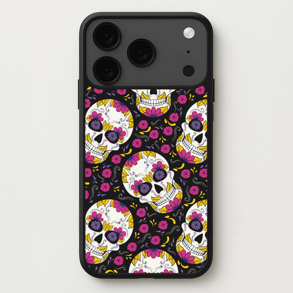 Calavera Pattern - Halloween Phone Case Crystal Finish