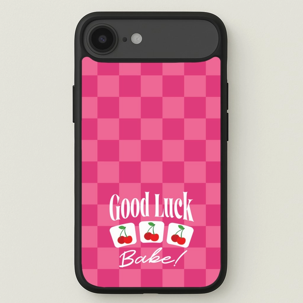 Good Luck Babe Cherries Phone Case Luxury Surface Layer Protective Form Texture