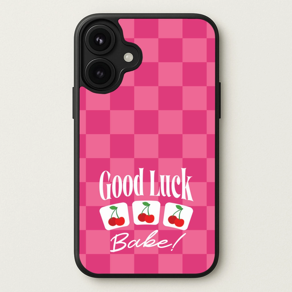 Good Luck Babe Cherries Phone Case Soft touch finish Modern Grip Texture