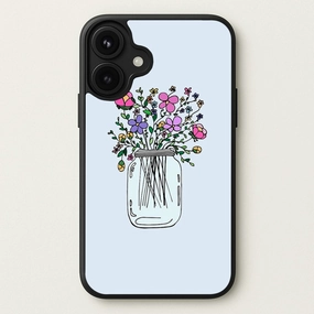 Cartoon Flower Jar Phone Case Stylish Form
