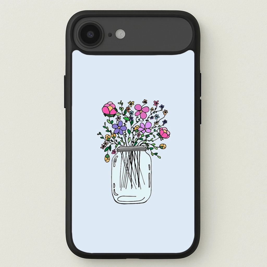 Cartoon Flower Jar Phone Case Matte Detail