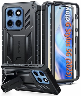 FNTCASE For Moto G Stylus 5G 2025 6.7 Inch Phone Case: Military Grade Shockproof with Built-in Screen Protector and Kickstand Outdoor Adventure