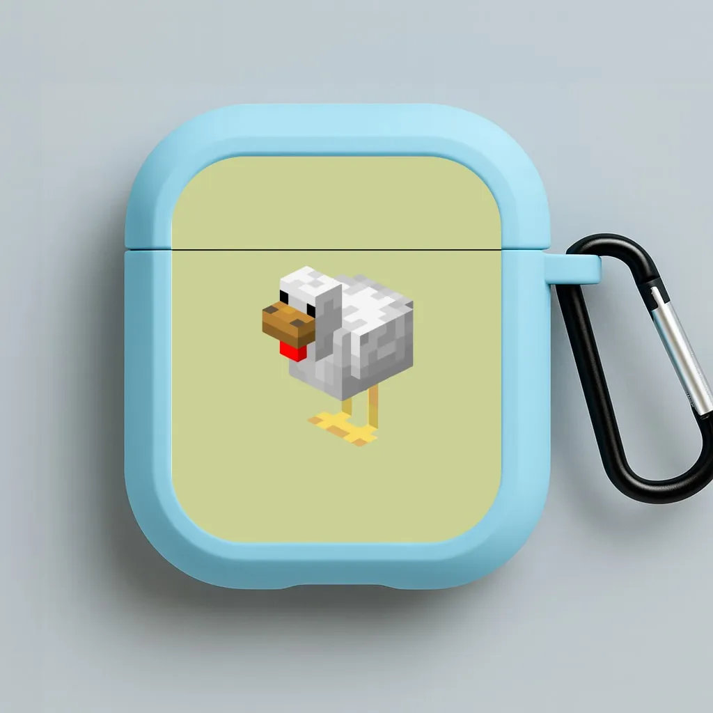 fashion compact pouch Modern Handy Case Mining Chicken AirPods Case