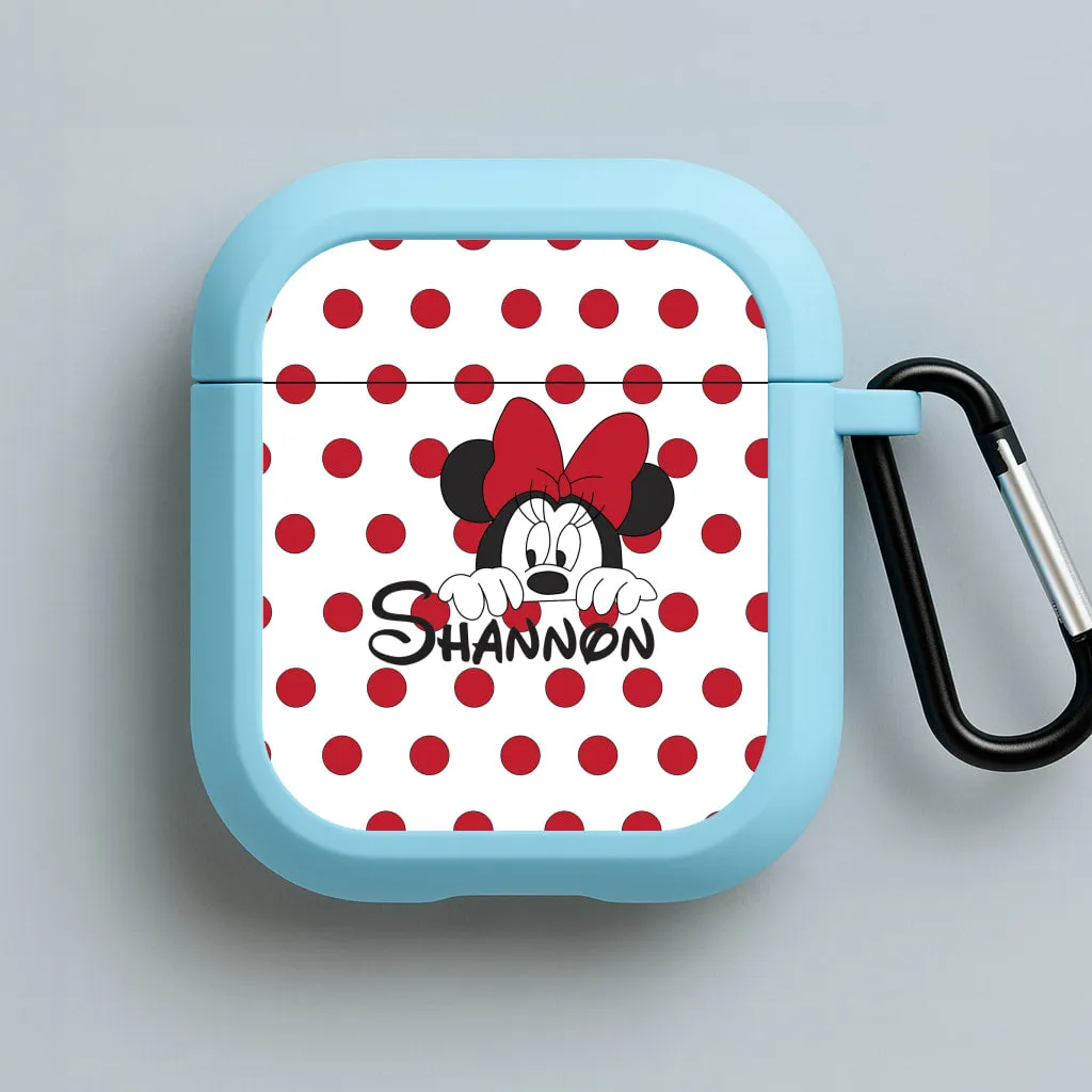 Minnie Mouse - Personalised Fairytale AirPods Case Durable Gadget Case