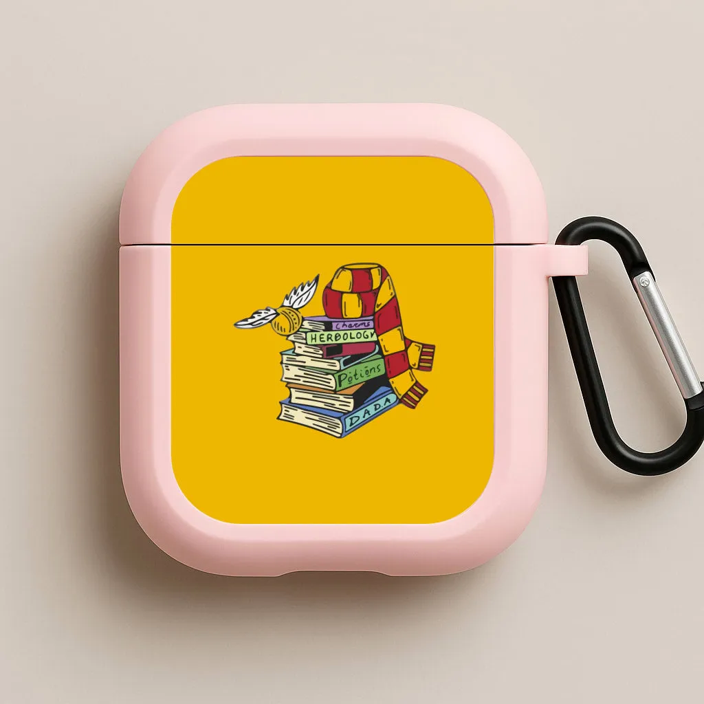 compact commuter pastel airpods protector Book Stack AirPods Case