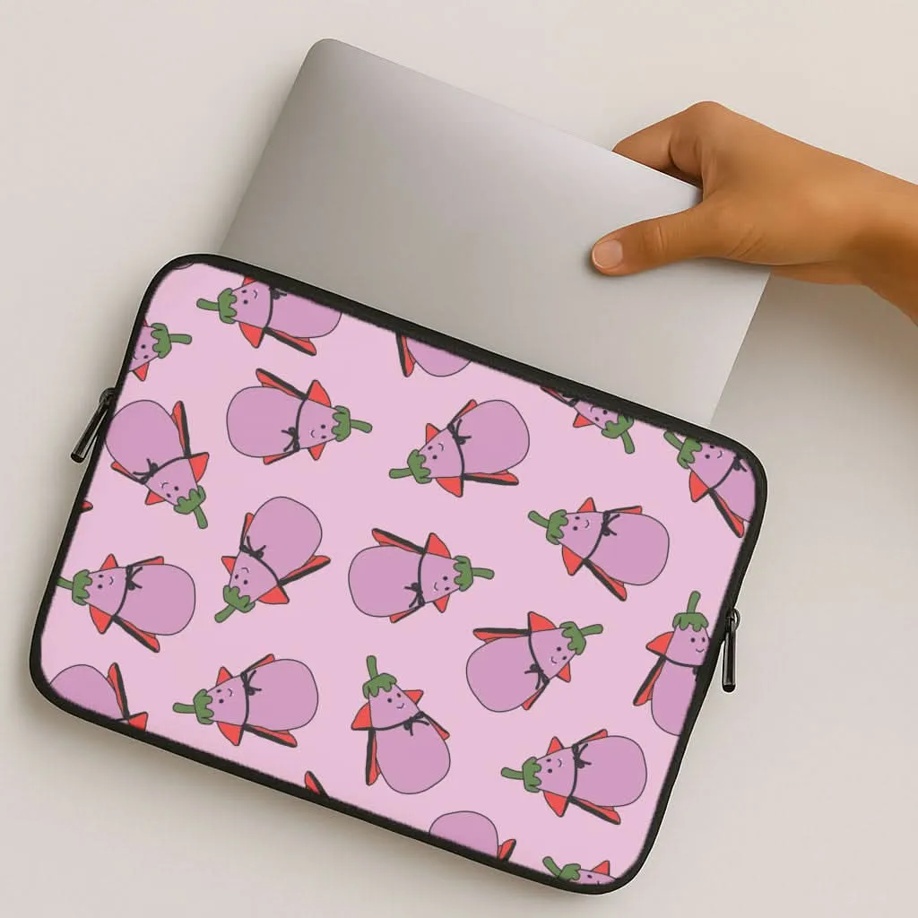 Vampire Vegetable Pattern - Halloween Laptop Sleeve Premium Surface Finish Tough Frame