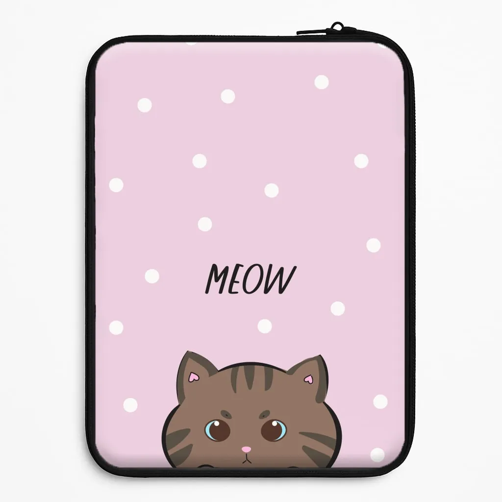 Professional Style Student Friendly Meow Purple - Cats Laptop Sleeve