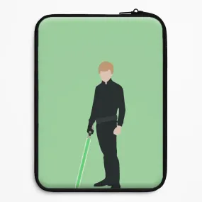 Lightweight texture Skywalker Green Lightsaber Laptop Sleeve