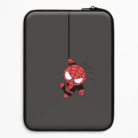 Gray Hanging Spider Hero Laptop Sleeve Soft Frame
