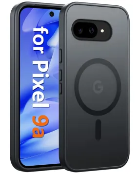daily accessory FNTCASE for Google Pixel 9A 6.3 Inch Phone Case: Magnetic Translucent Matte Shockproof Slim Phone Cover - Military Grade Drop Proof Hard Back Anti-Fingerprint Protective Case
