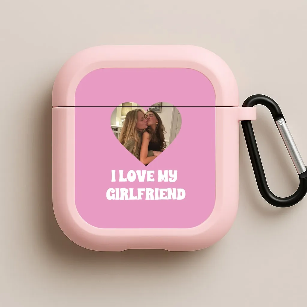 Creative Daily Organizer I Love My Girlfriend - Personalised Couples AirPods Case