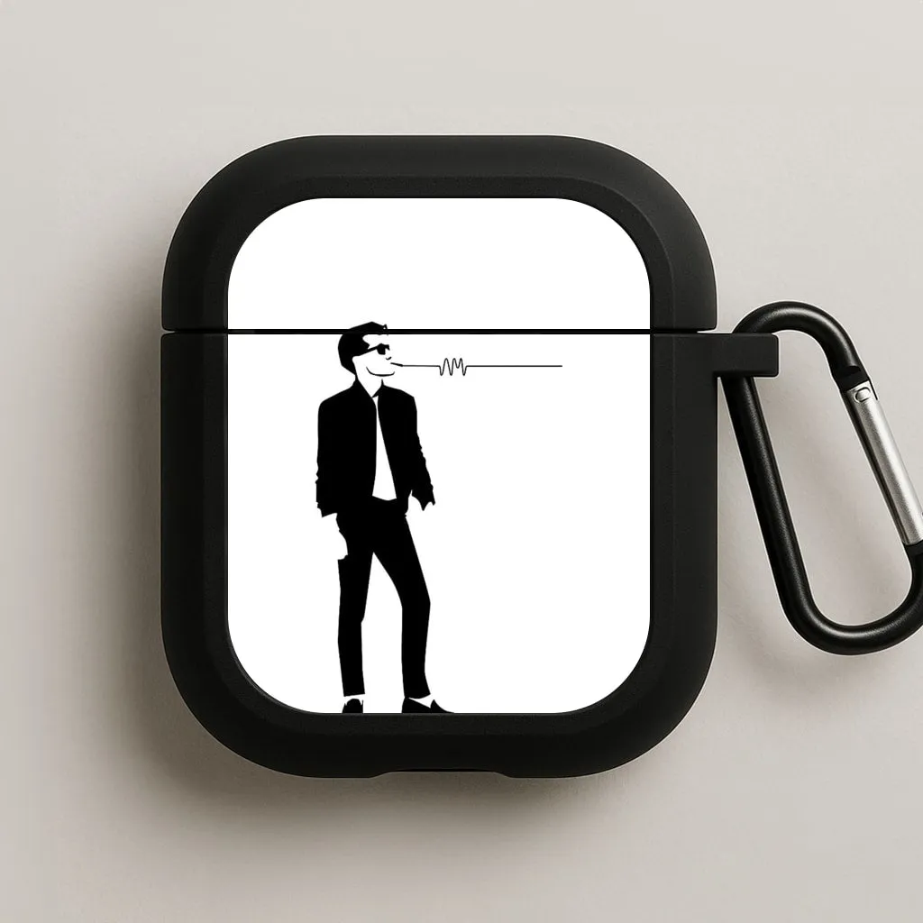 Stylish Silicone Accessory A Monkeys Silhouette AirPods Case