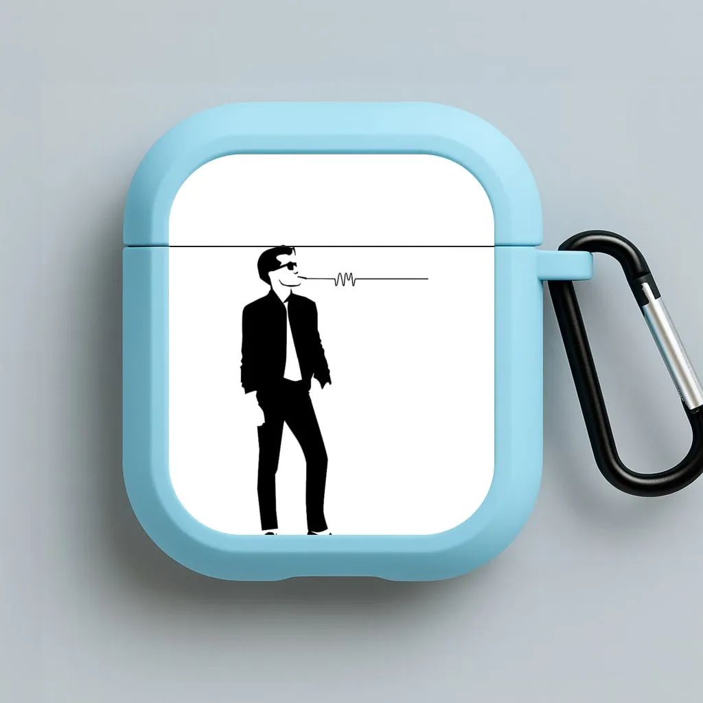 soft pastel hybrid airpods case A Monkeys Silhouette AirPods Case