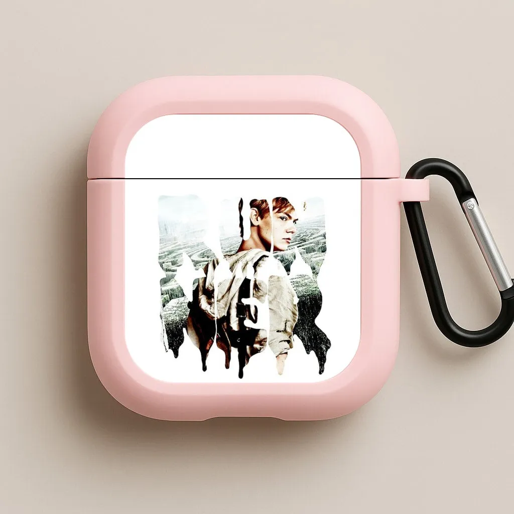 Runner - Newt - Maze AirPods Case vivid gradient soft leather shell Soft Silicone Holder