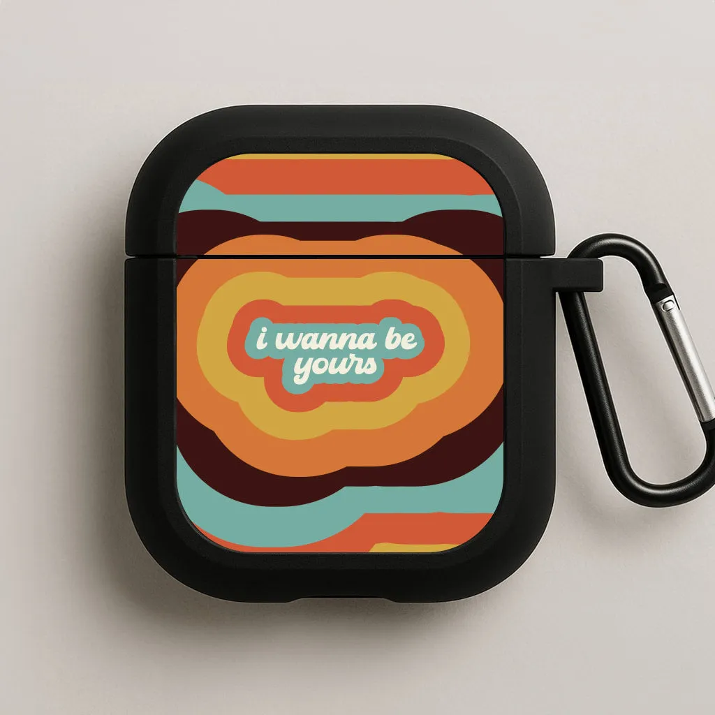 smooth matte earbuds shell Fashion Modern Shell I Wanna Be Yours AirPods Case