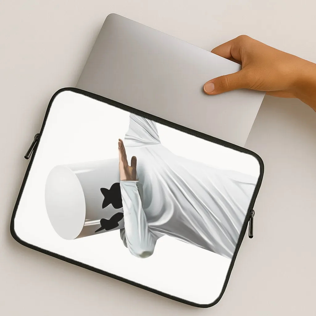 White Helmet DJ Dab Laptop Sleeve Lightweight Shell