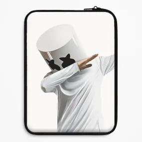 White Helmet DJ Dab Laptop Sleeve TPU Material Edge Protection