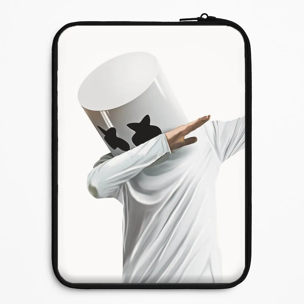 White Helmet DJ Dab Laptop Sleeve TPU Material Edge Protection