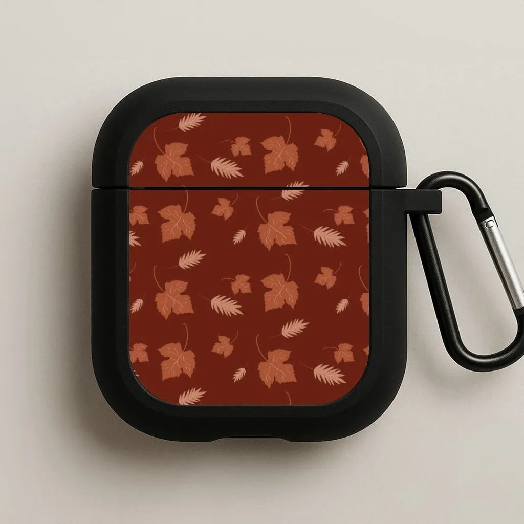 Autumn Leaf Patterns AirPods Case soft flexible airpods case