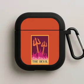 Soft Portable Shell Soft Travel Case The Devil - Tarot Cards AirPods Case