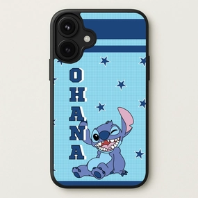 Clear View Blue Alien Ohana Phone Case