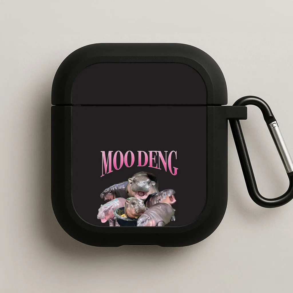 Vivid Silicone Finish Moo Collage AirPods Case