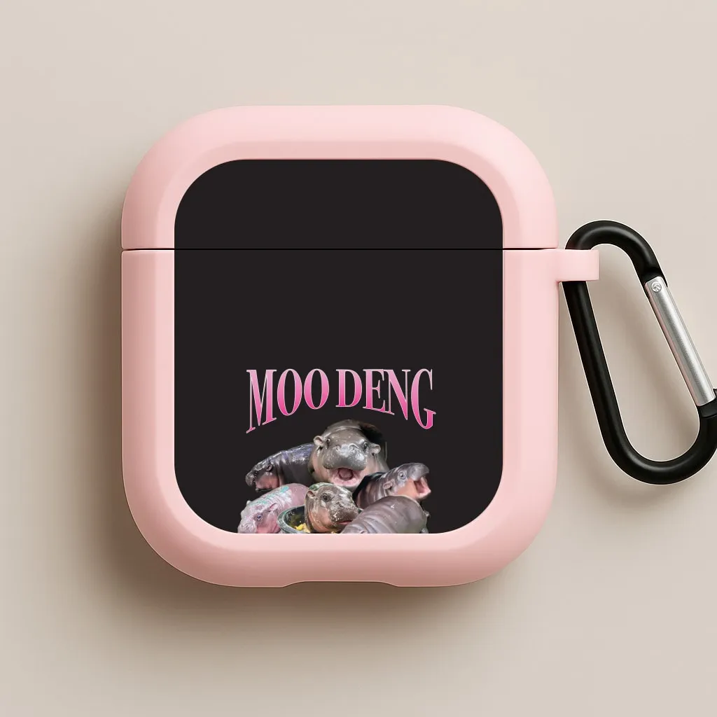 Moo Collage AirPods Case Trendy Carry Bag