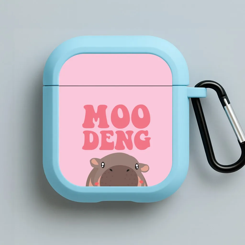 Trendy Compact Holder Moo Pink AirPods Case