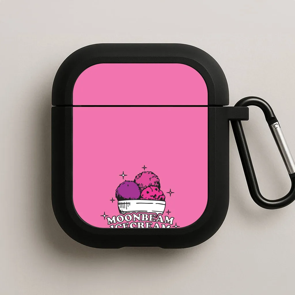 Moonbeam Icecream AirPods Case compact neon commuter silicone protector Compact Protective Organizer