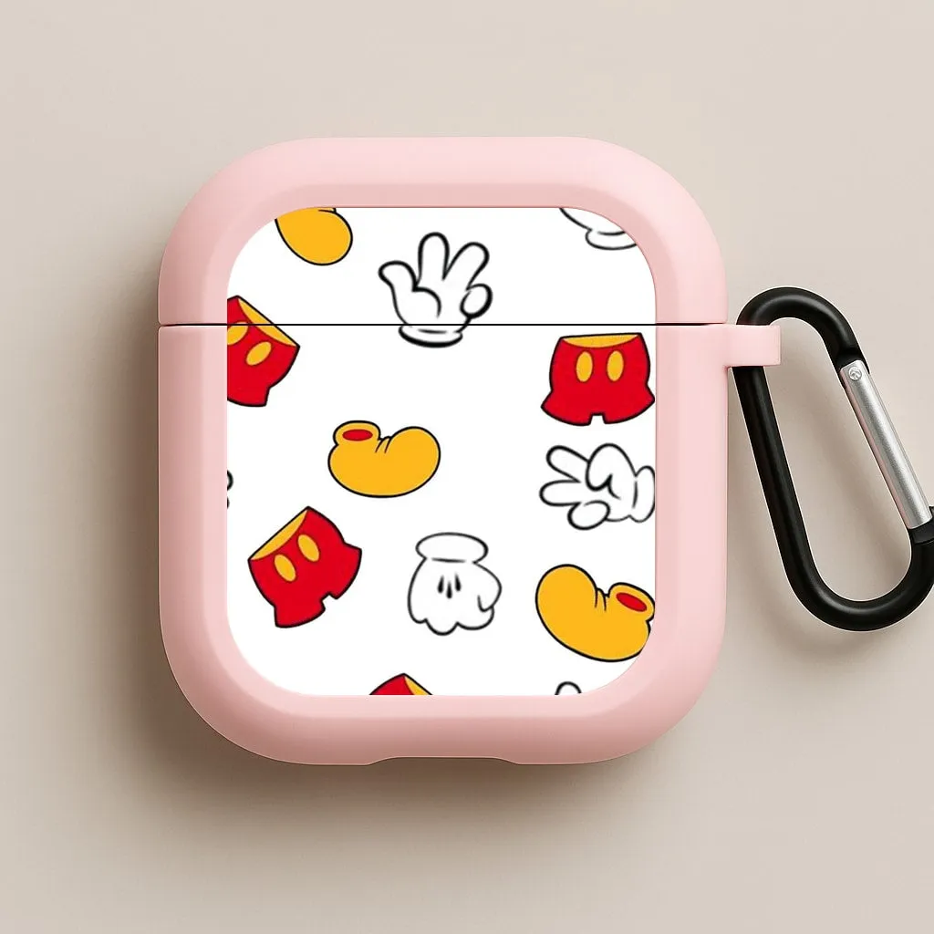 Lightweight Handy Shell Mouse Gloves, Shorts and Shoes AirPods Case