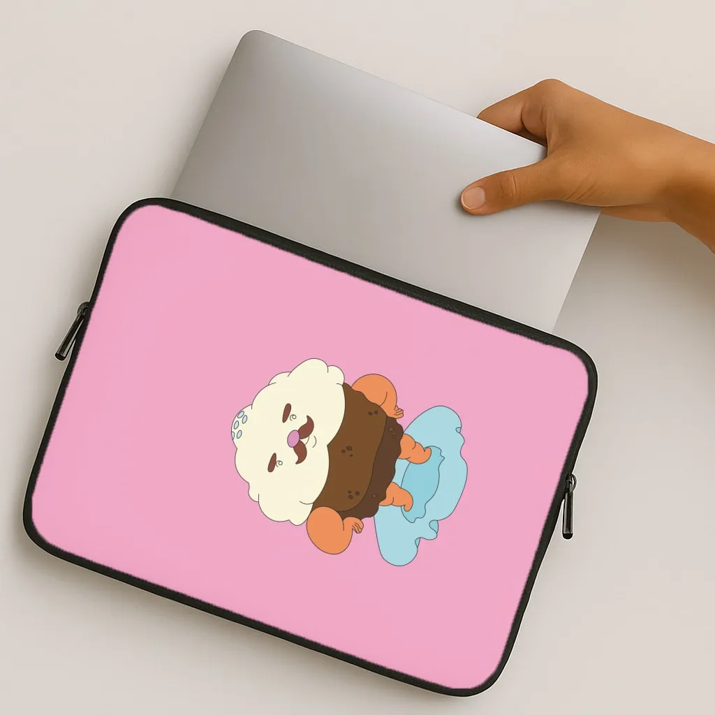 Mr Cupcake Laptop Sleeve Minimal Style Portable Case