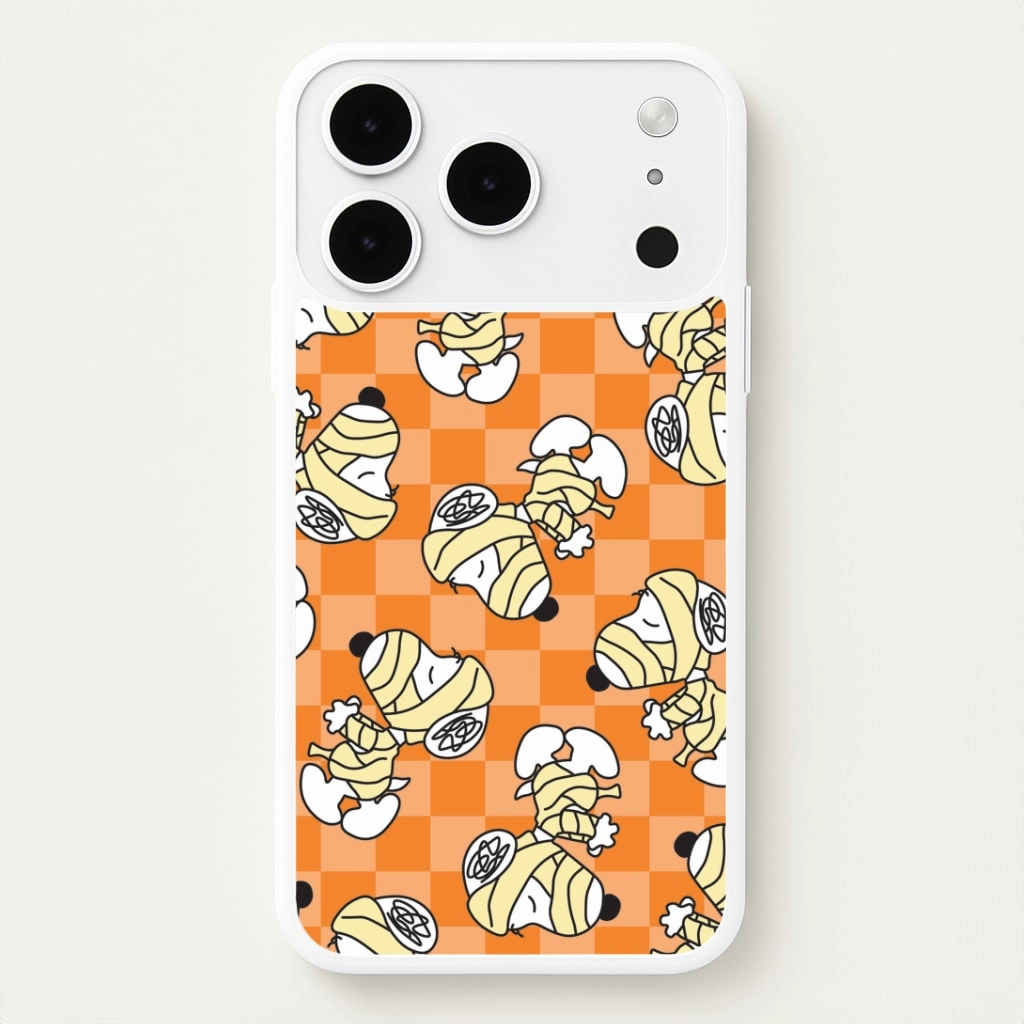 Mummy Cartoon Beagle Pattern Phone Case Matte Texture Design Shock Surface