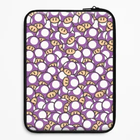 Universal Design Mushroom Pattern - Purple Laptop Sleeve