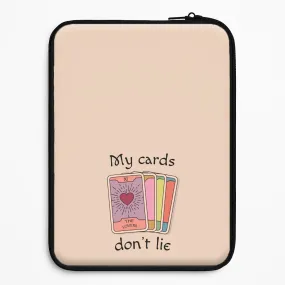 Ultra Thin Premium Texture Layer My Cards, Don't Lie Laptop Sleeve