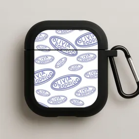 Premium Texture Finish Soft Protective Bag Name - Olivia AirPods Case