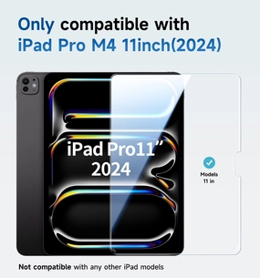 MAGIC JOHN Screen Protector for iPad Tempered Glass Film Case Friendly & Apple Pencil Compatible high transparency protector Digital Protection