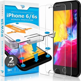 Screen Defense Shield Protective Coating Shield iPhone 6S / iPhone 6 Tempered Glass Screen Protector [2-Pack]