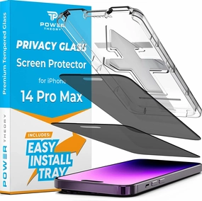 Screen Shield Ultra Elite iPhone 14 Pro Max Tempered Glass Privacy Screen Protector [2-Pack] (PT-14PMAX-PG)