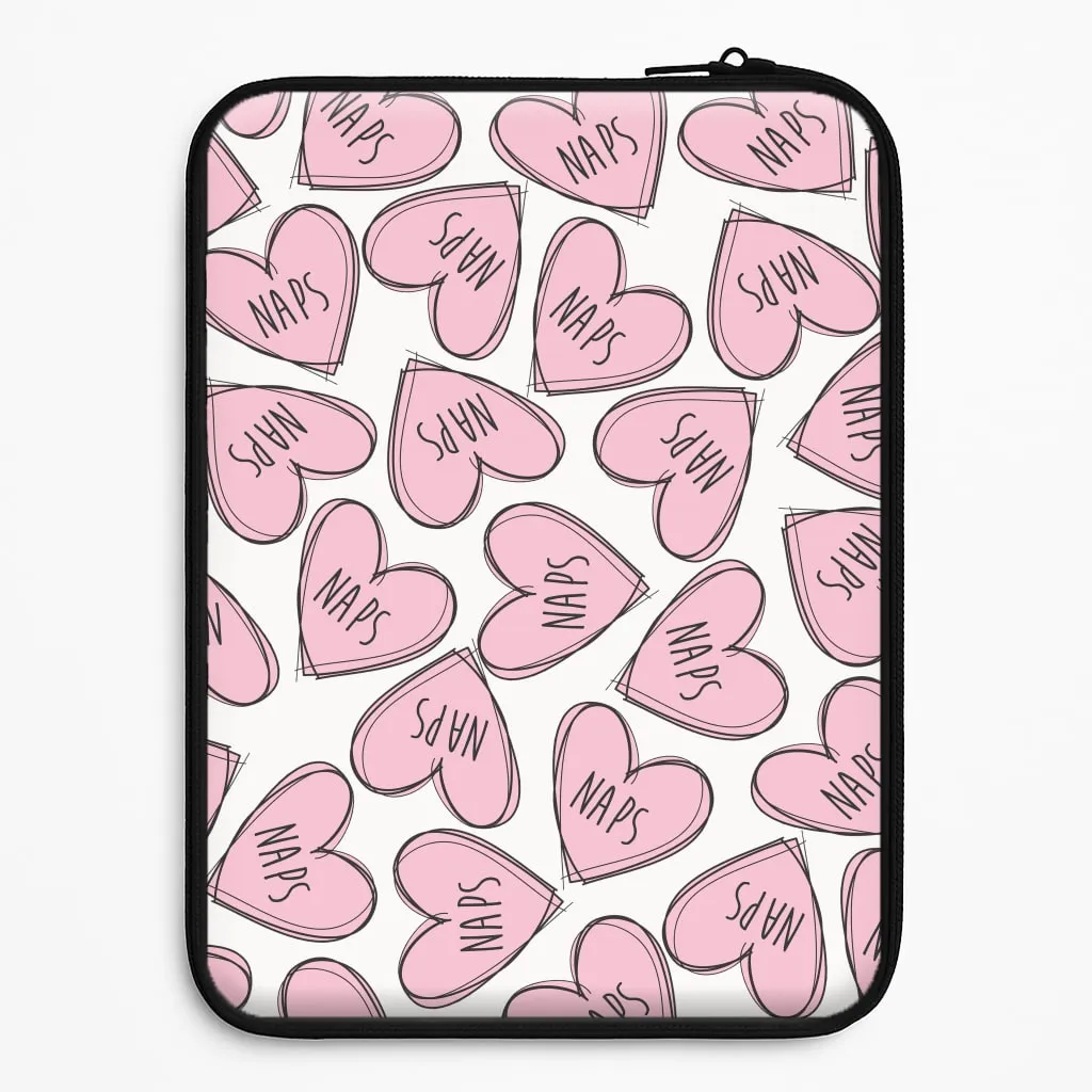 Elegant Pattern Daily Grip Nap Hearts, Tumblr Inspired Laptop Sleeve