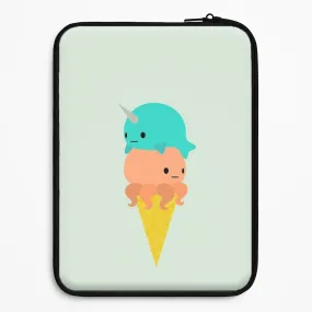 Narwhal Octopus Ice Cream Laptop Sleeve Wireless charging Sporty Appeal