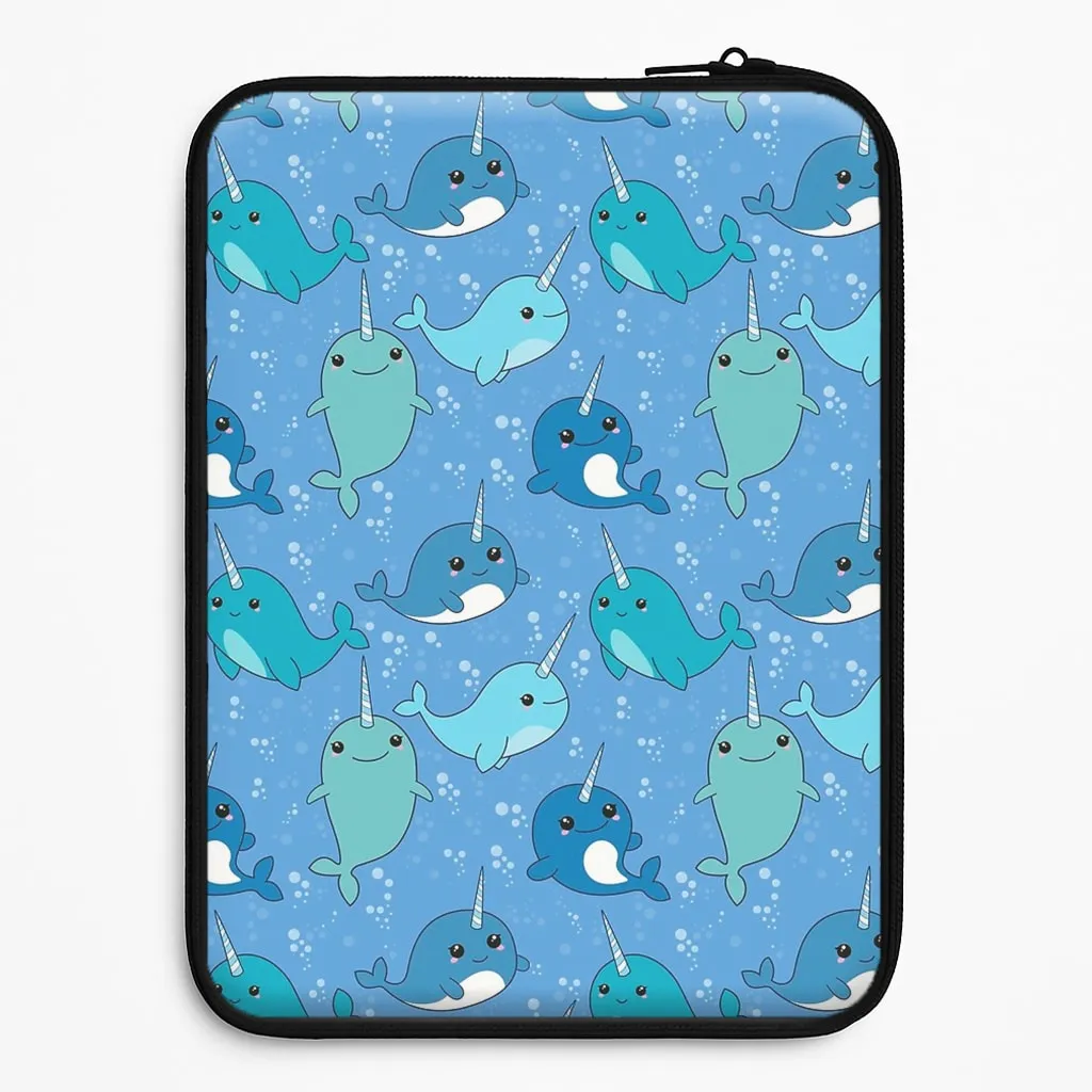 Creative Form Narwhal Pattern Laptop Sleeve