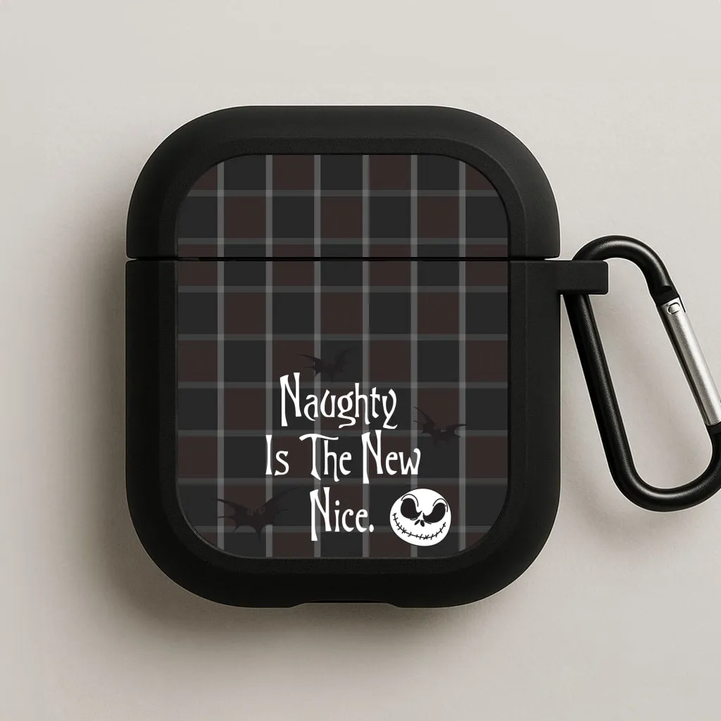 sleek anti impact case lightweight wireless silicone shell Naughty Is The New Nice AirPods Case