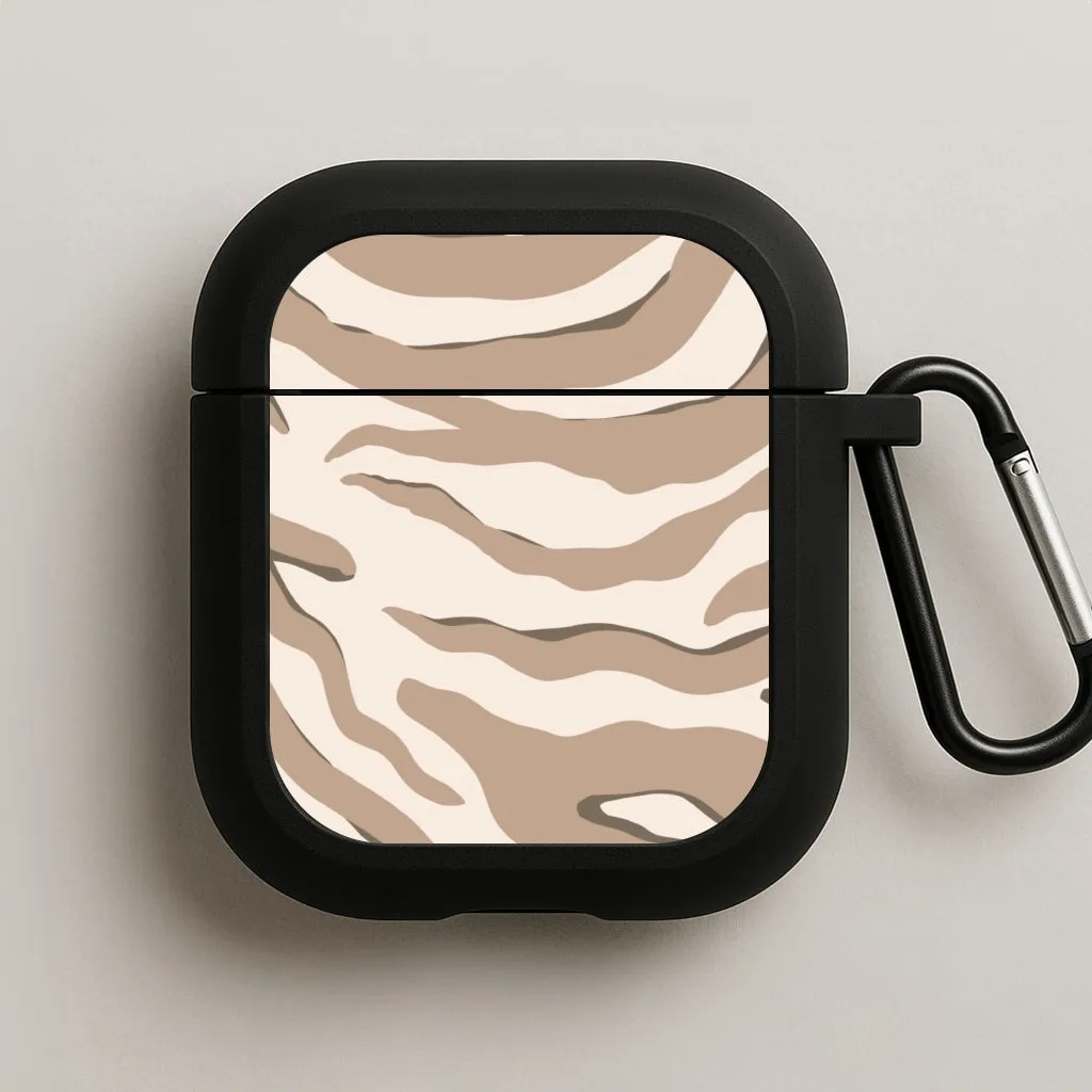 Functional Grip Sleeve Neutral Tiger Print  AirPods Case