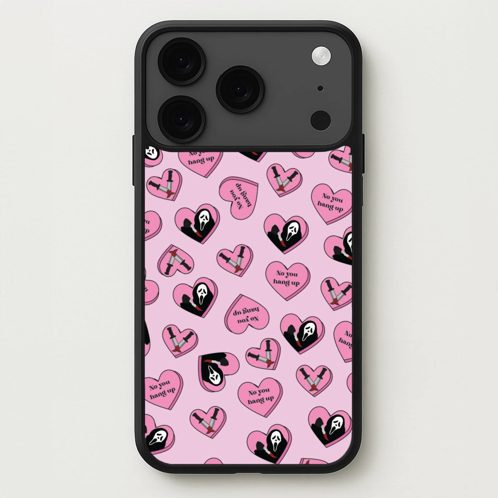 Crystal Finish No You Hang Up Love Hearts Phone Case