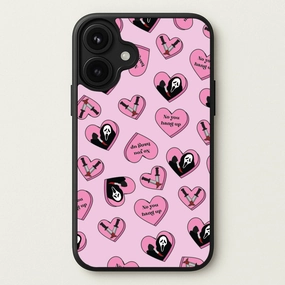 No You Hang Up Love Hearts Phone Case Comfort Texture Finish Classic Frame
