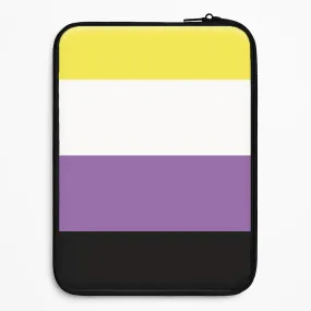 Non-Binary Flag - Pride Laptop Sleeve Light Form Matte Texture Surface