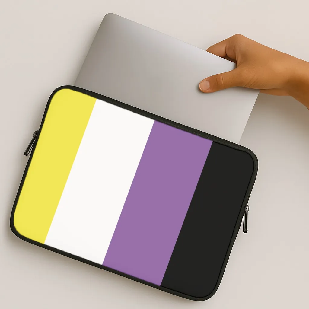 Non-Binary Flag - Pride Laptop Sleeve Tough Frame Shockproof Frame